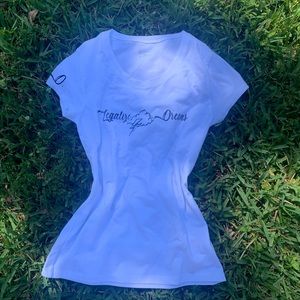 A t shirt with legalize Dreams logo